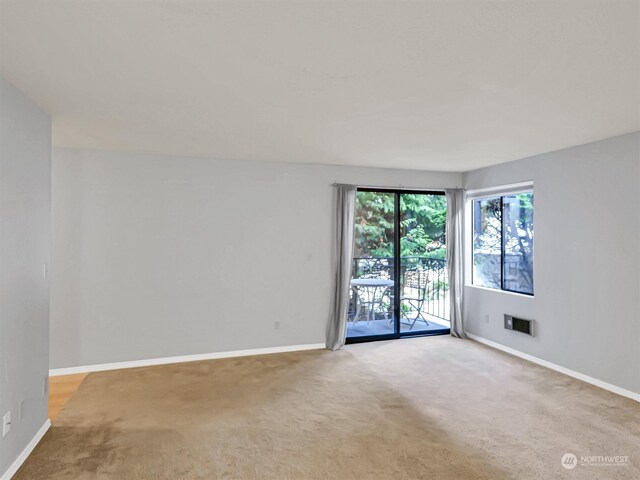 view of carpeted empty room