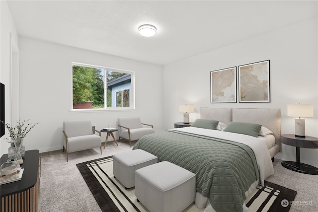 bedroom featuring carpet floors