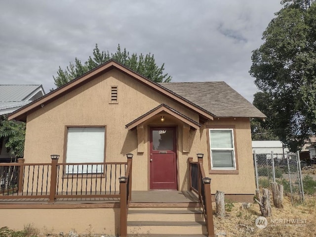 view of bungalow-style house