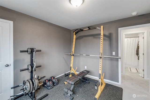 view of exercise room