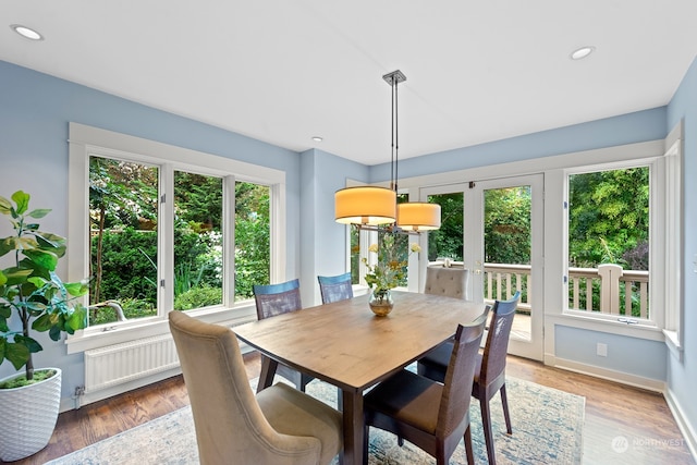 1406 Mcgilvra Blvd E, Seattle, WA 98112 - dining area featuring wood-type flooring and plenty of natural light