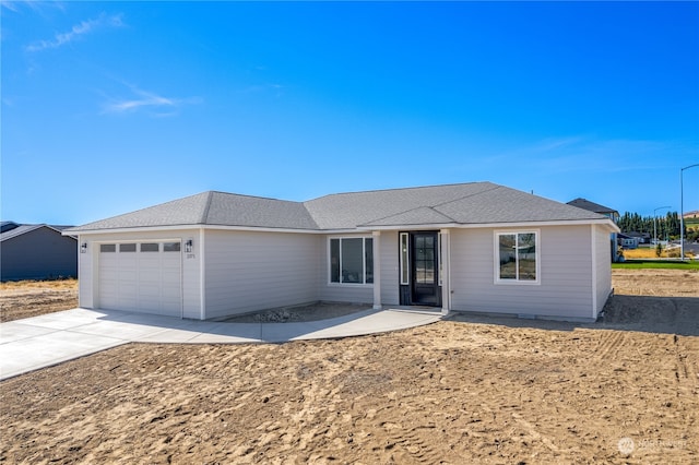 ranch-style house with a garage