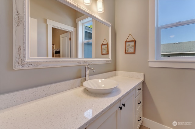 bathroom with vanity