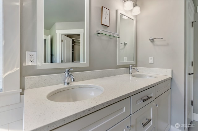 bathroom featuring vanity