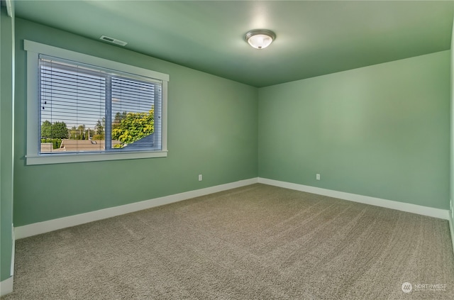 view of carpeted empty room