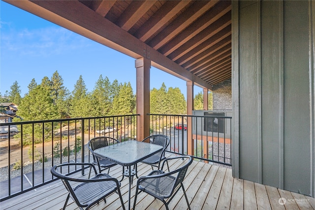 view of wooden terrace