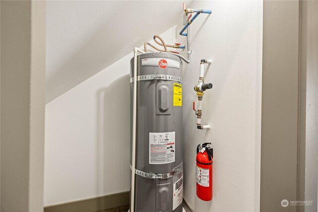 utilities featuring secured water heater