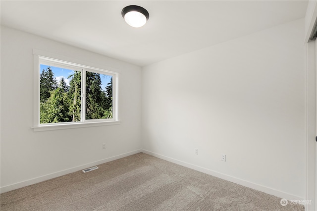 view of carpeted empty room