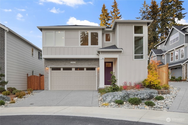 view of front of house featuring a garage