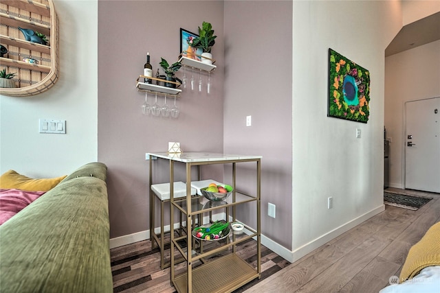 interior space featuring hardwood / wood-style floors