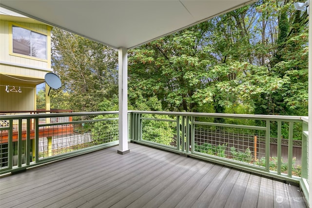 view of wooden terrace