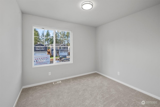 view of carpeted empty room