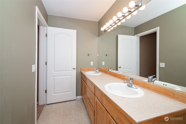 bathroom featuring vanity