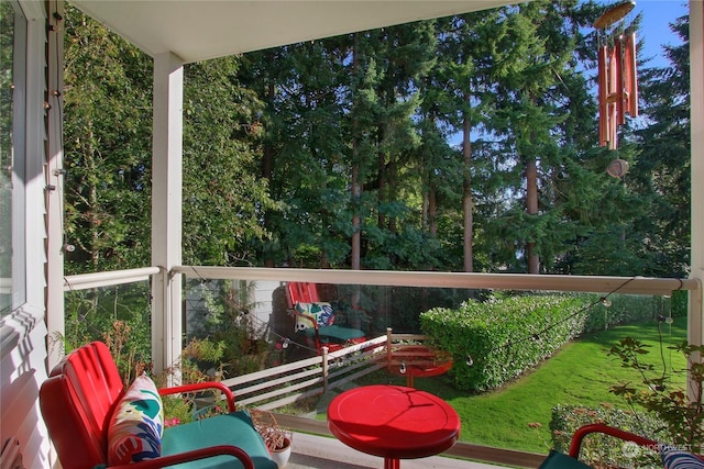 view of balcony