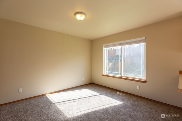 spare room with carpet flooring