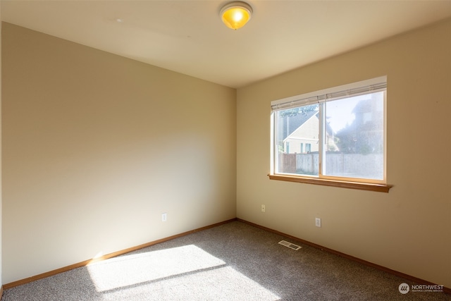 view of carpeted empty room