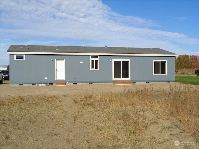 view of rear view of property