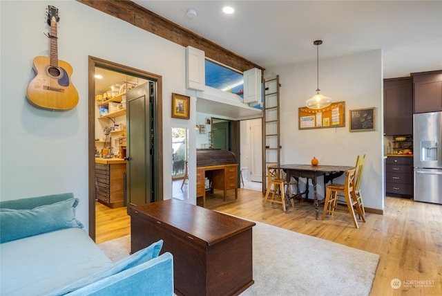 1145 School Ave, Walla Walla, WA 99362 - living room with light wood finished floors and recessed lighting