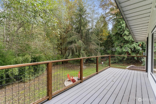 view of wooden terrace