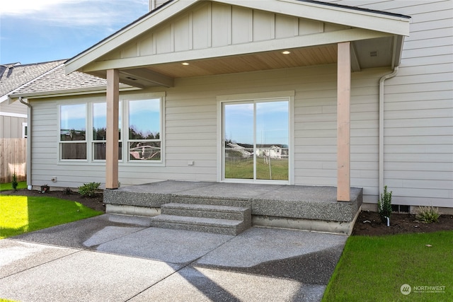 exterior space with a patio area