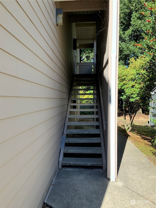 view of staircase