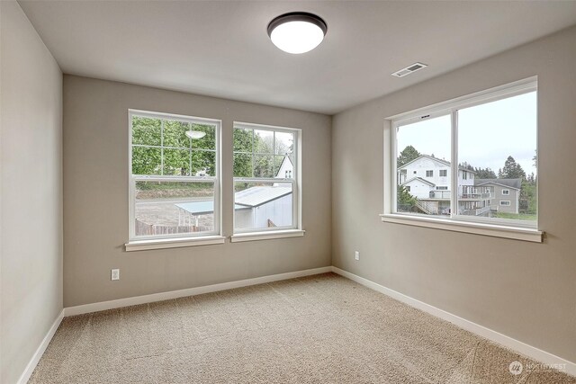 view of carpeted empty room