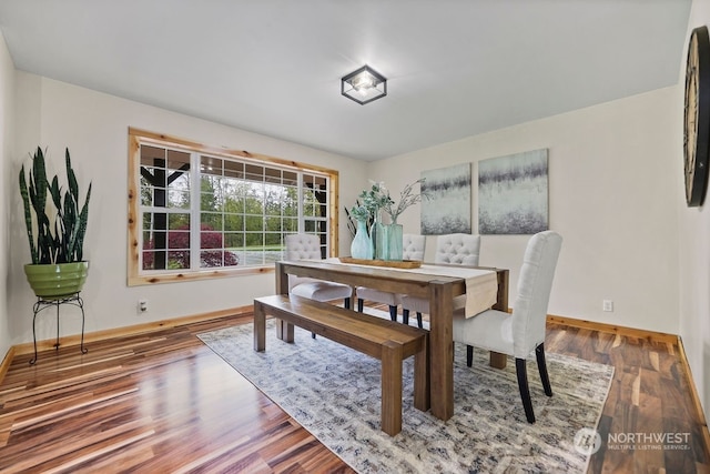 dining room featuring hardwood / wood-style floors