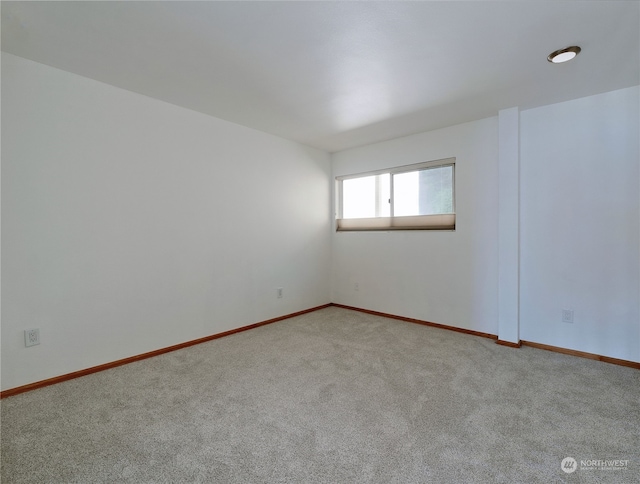 view of carpeted empty room