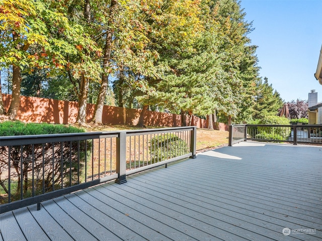 view of wooden terrace