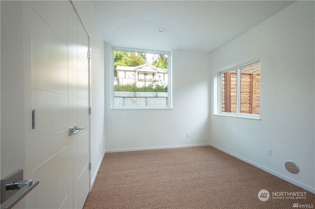 view of carpeted empty room