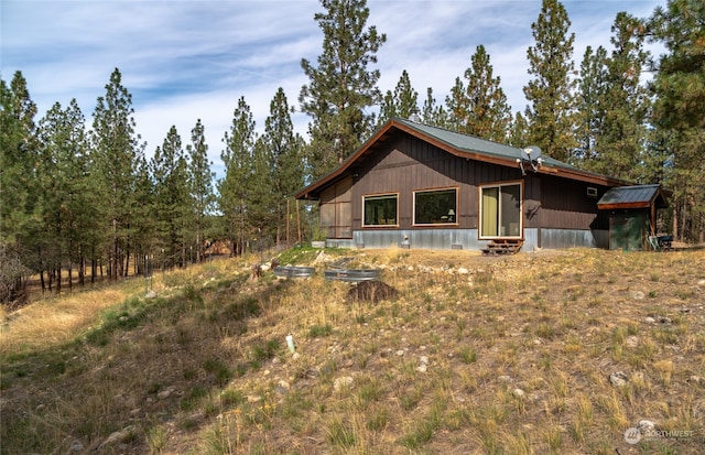 view of rear view of property