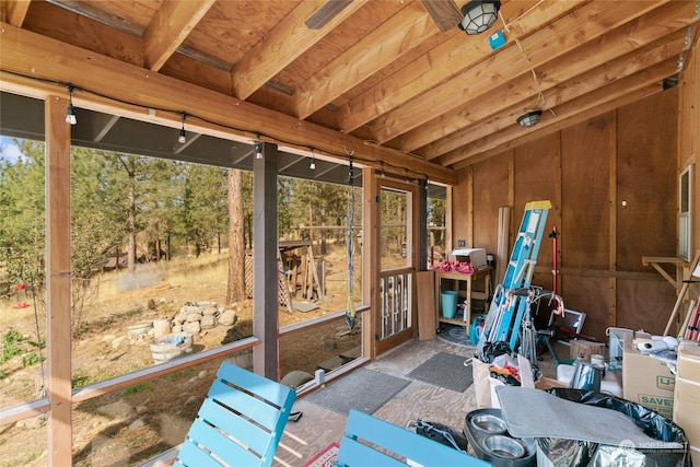 exercise room featuring a wealth of natural light