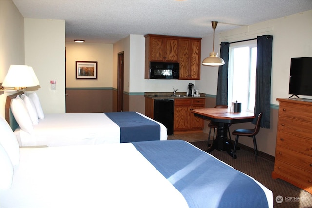 bedroom featuring carpet