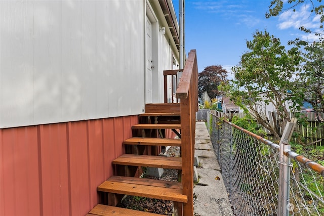 view of stairs