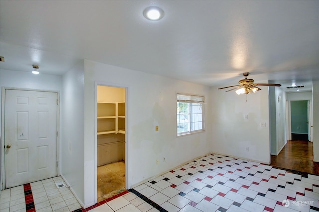 empty room featuring light wood-type flooring