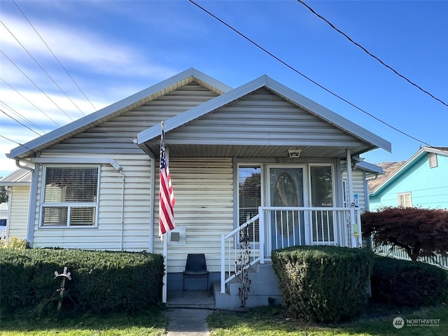 view of bungalow-style home