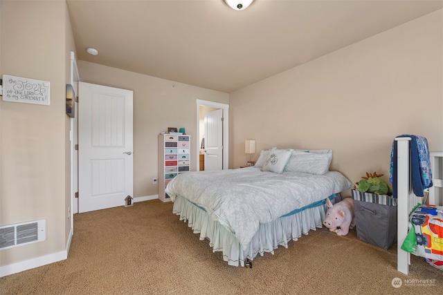 bedroom featuring carpet floors