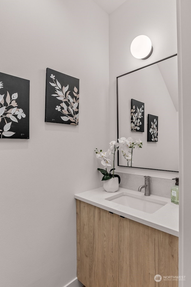 bathroom featuring vanity