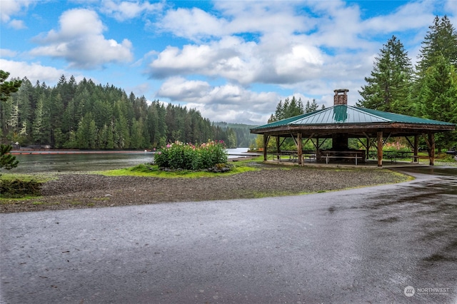 view of property's community featuring a gazebo