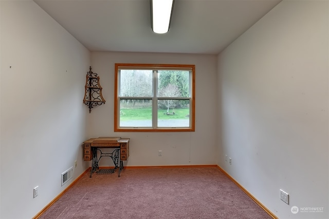 view of carpeted empty room