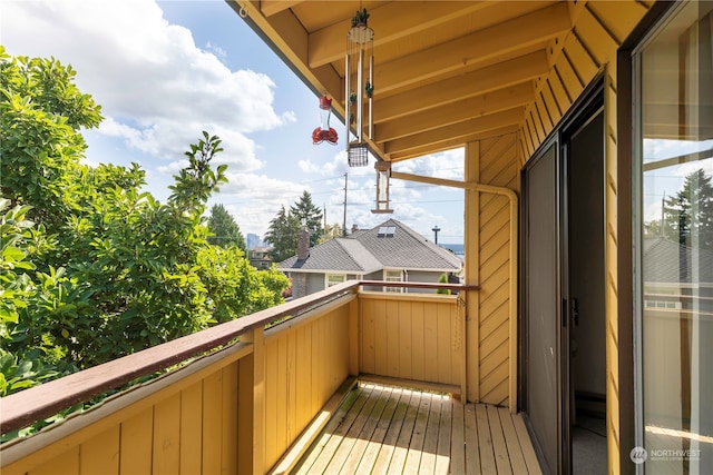 view of balcony