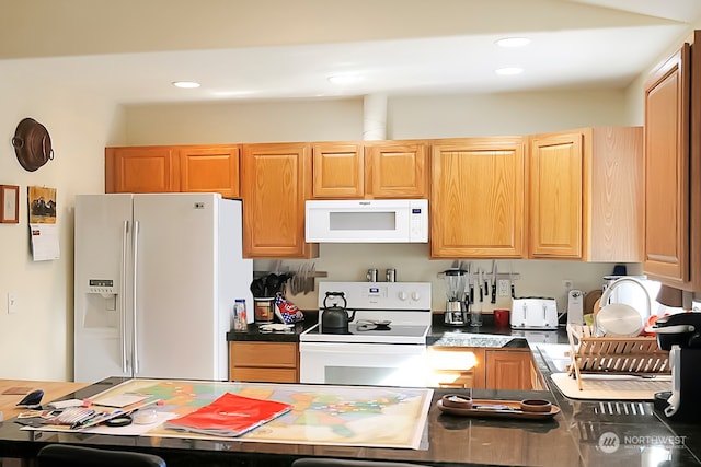 kitchen with white appliances