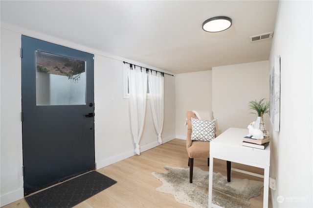 entryway featuring hardwood / wood-style floors