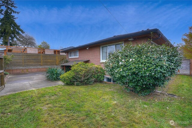 4109 N Huson St, Tacoma, WA 98407 - view of yard with a patio area and fence private yard
