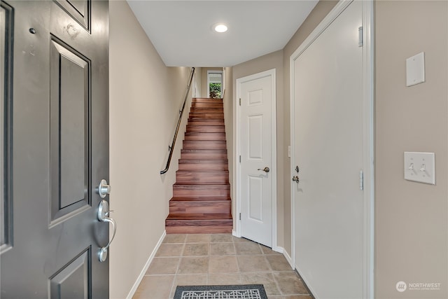 view of foyer entrance