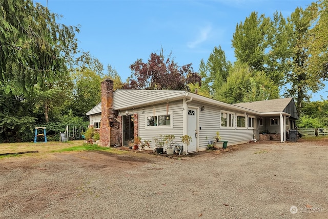 view of ranch-style home