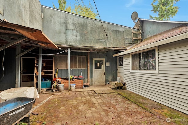 back of house featuring a patio area