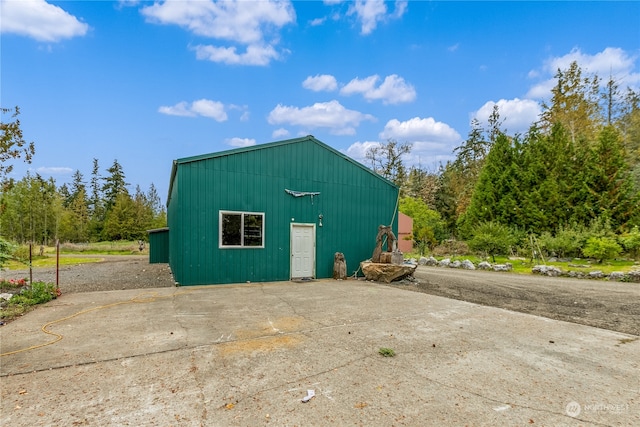 view of outbuilding