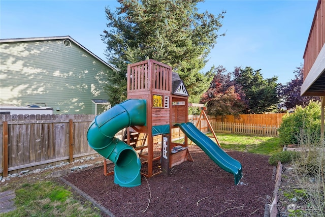 view of jungle gym