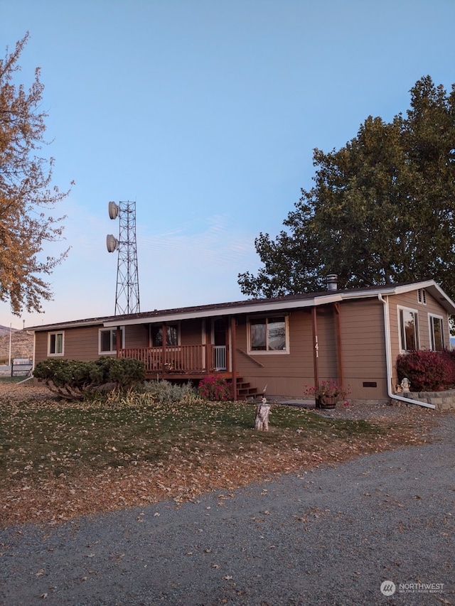 view of ranch-style house